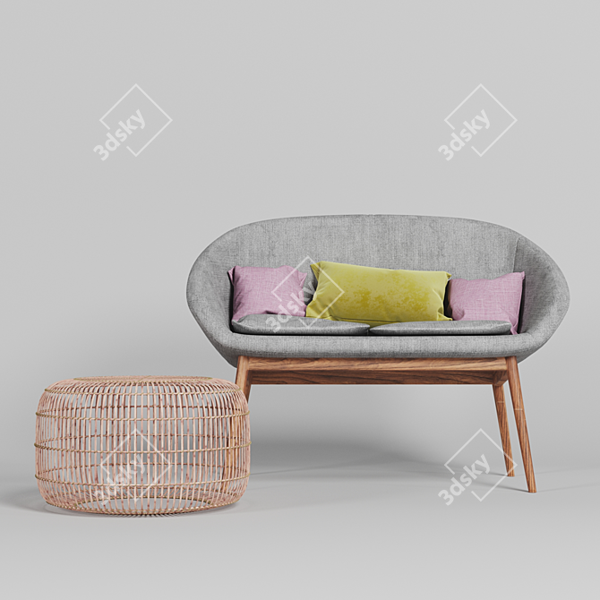 La Redoute Jimi: Sleek Modern Design 3D model image 2