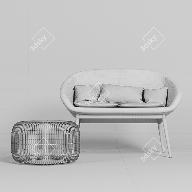 La Redoute Jimi: Sleek Modern Design 3D model image 3