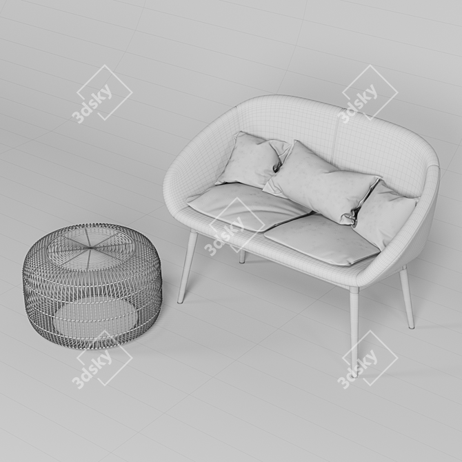 La Redoute Jimi: Sleek Modern Design 3D model image 5