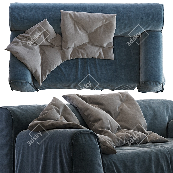 Modern Designer Sofa by Paola Navone 3D model image 3