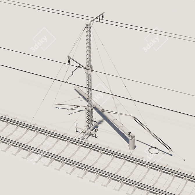 Shattered Rail Network Model 3D model image 2