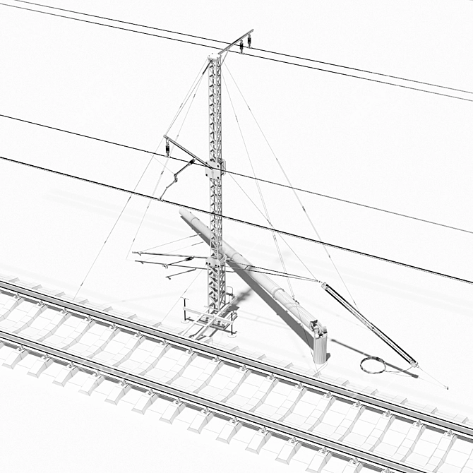 Shattered Rail Network Model 3D model image 6