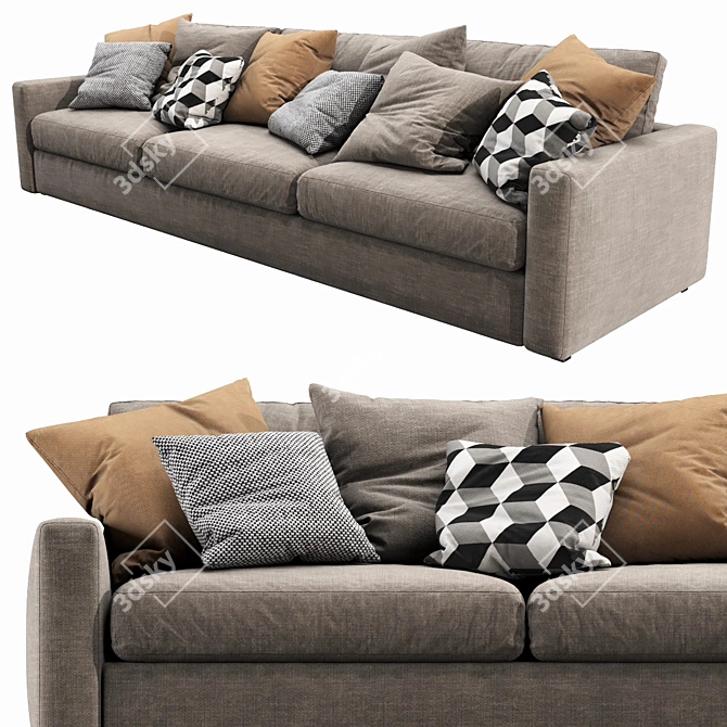 Luxurious Linteloo Fabio Sofa 3D model image 2