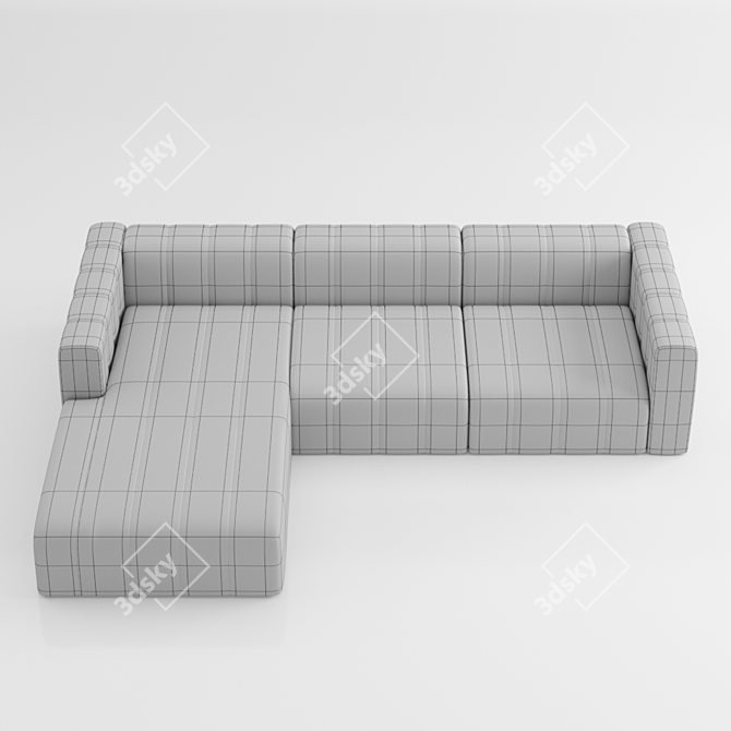 Modish Italian Influence: Langhasm Sofa 3D model image 3