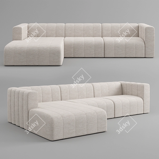 Modish Italian Influence: Langhasm Sofa 3D model image 4