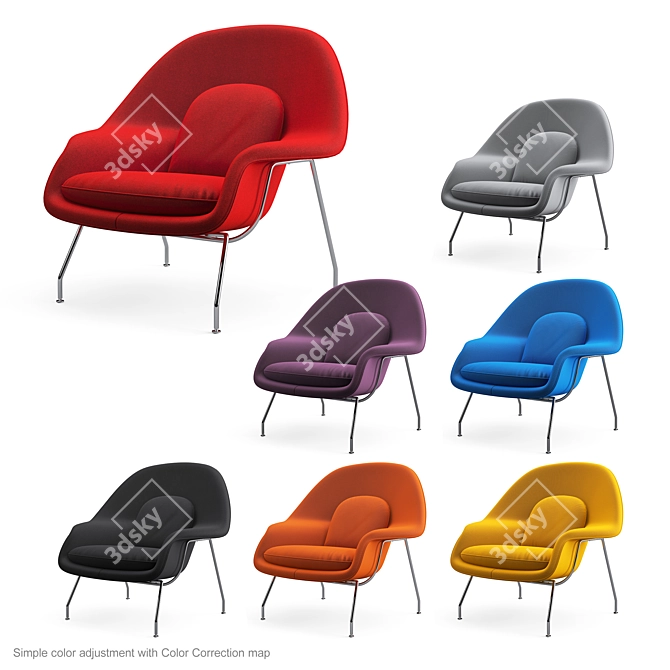 Cozy Womb Lounge Chair 3D model image 2