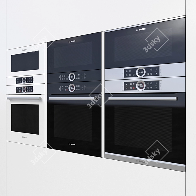 Bosch Series 8: Versatile Kitchen Appliances 3D model image 1