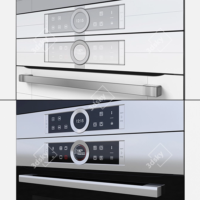 Bosch Series 8: Versatile Kitchen Appliances 3D model image 2