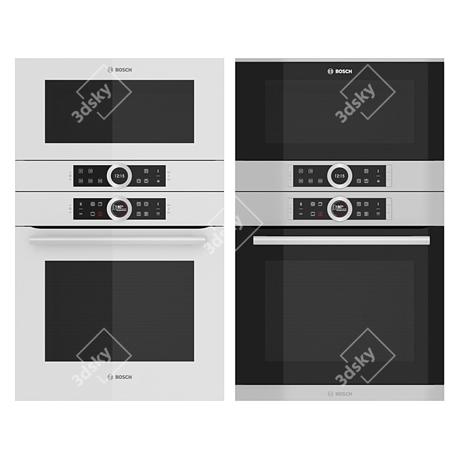 Bosch Series 8: Versatile Kitchen Appliances 3D model image 8
