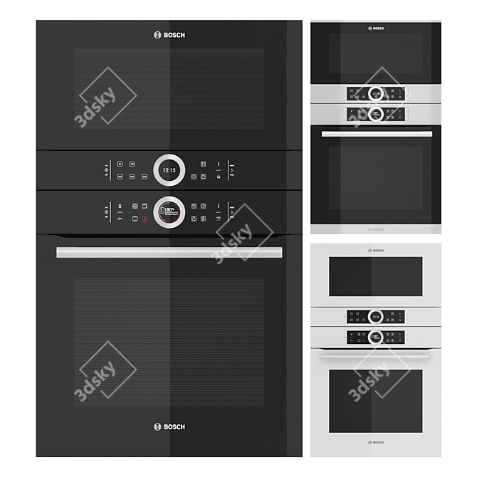 Bosch Series 8: Versatile Kitchen Appliances 3D model image 12