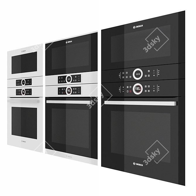 Bosch Series 8: Versatile Kitchen Appliances 3D model image 15