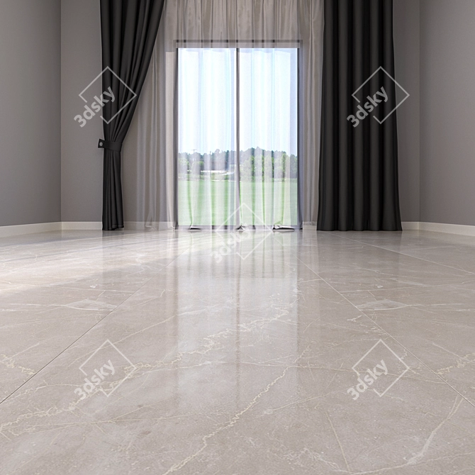 Maison Bone Marble Floor: Elegant Multi-textured Design 3D model image 2