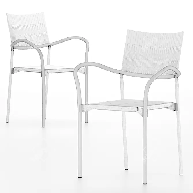 Breeze Chair: Sleek & Stylish Seating 3D model image 2