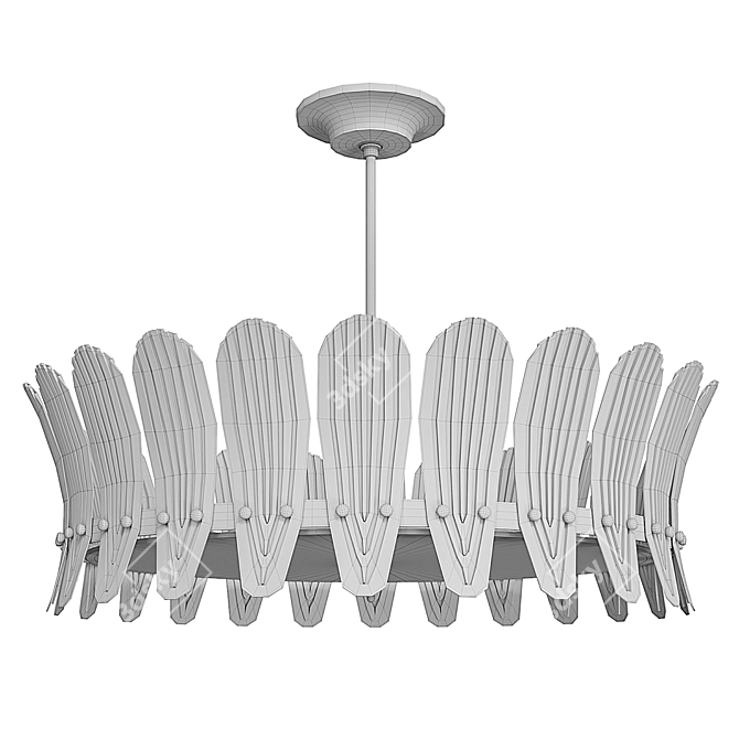 Elegant ARTERIORS ANALISE Chandelier 3D model image 5