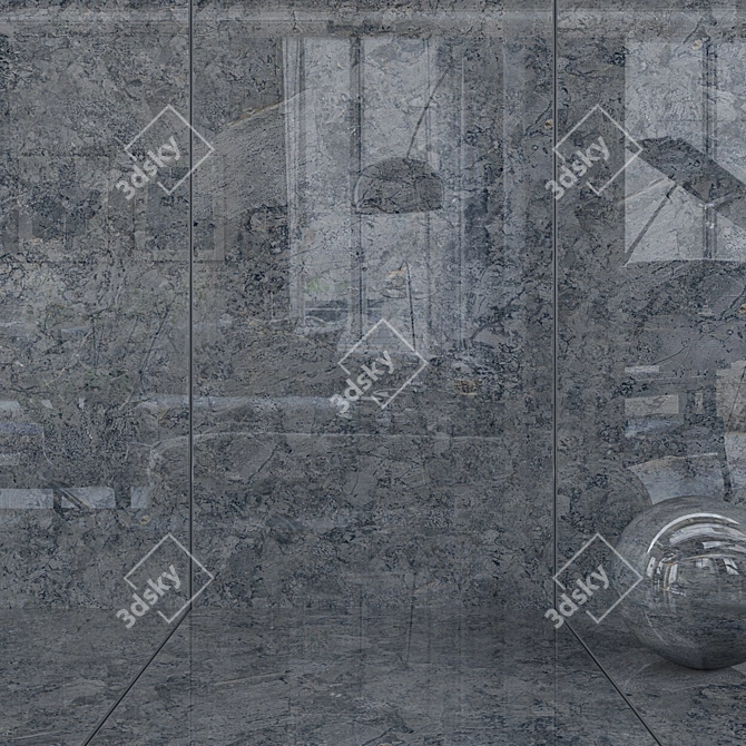 Anthracite Moonstone Wall Tiles - Multi-Texture, HD Textured, 3D Max, Corona/Vray 3D model image 1