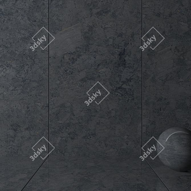 Anthracite Moonstone Wall Tiles - Multi-Texture, HD Textured, 3D Max, Corona/Vray 3D model image 2