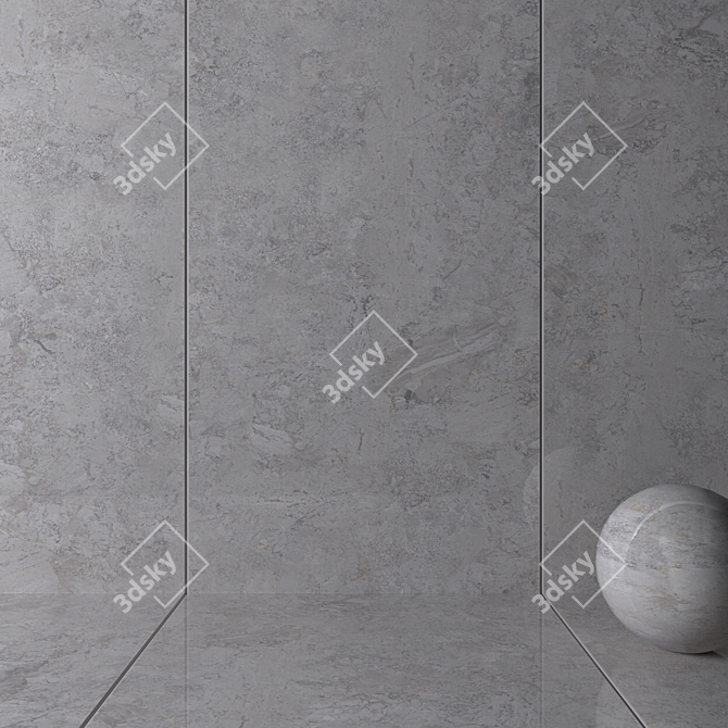 Moonstone Sand Wall Tiles - High-Quality Multi-Texture Design 3D model image 2