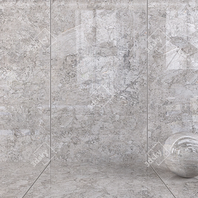 Moonstone Vizon Wall Tiles: Multi-Texture, High-Quality, 6 HD Textures 3D model image 1