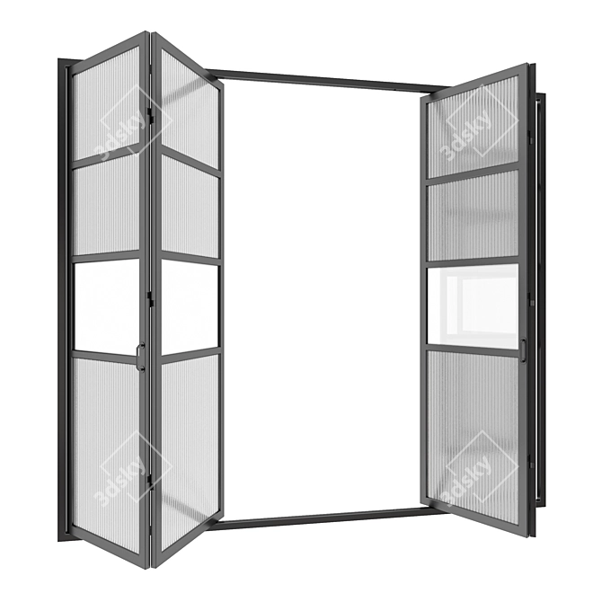 Modern Sliding Door Set 3D model image 2