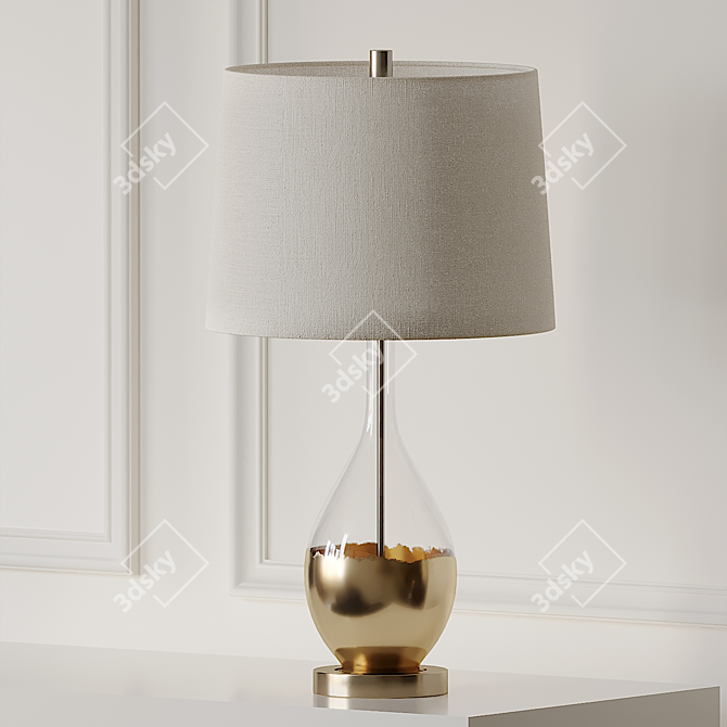Elegant Kensal Table Lamp 3D model image 1