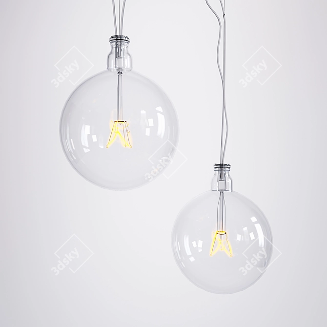 Bulbo 200mm Pendant Lamp 3D model image 1