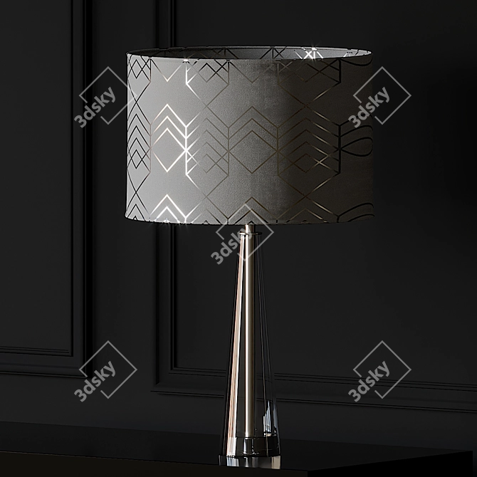 Geometric Elegance: Geo Shade Table Lamp 3D model image 1