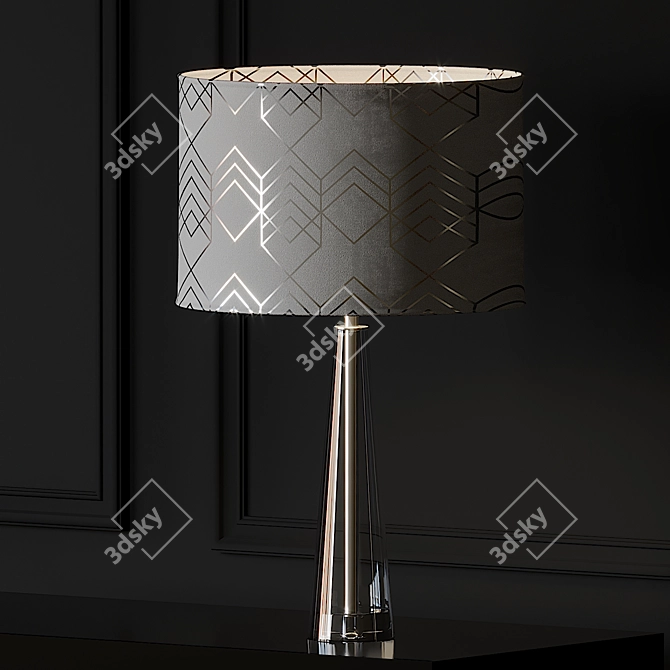 Geometric Elegance: Geo Shade Table Lamp 3D model image 2