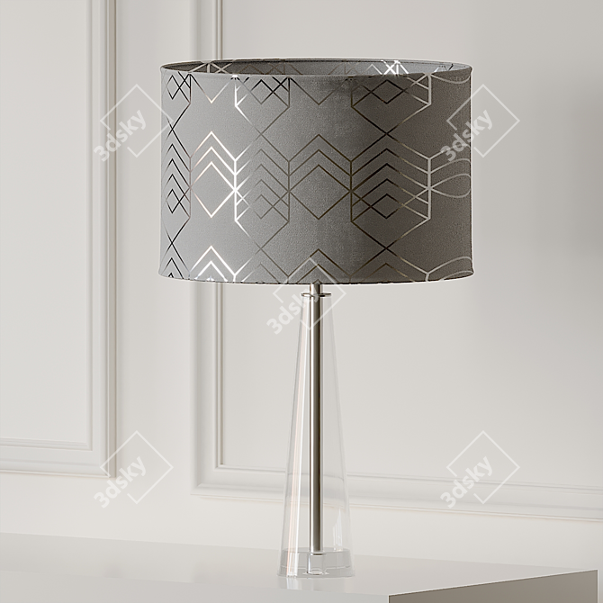 Geometric Elegance: Geo Shade Table Lamp 3D model image 3