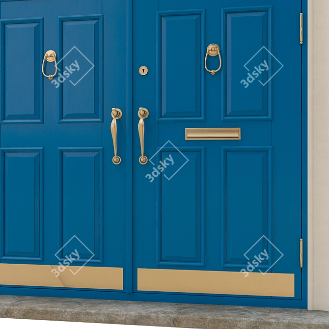 Classic 3D Max Door: 1800mm x 2000mm 3D model image 2