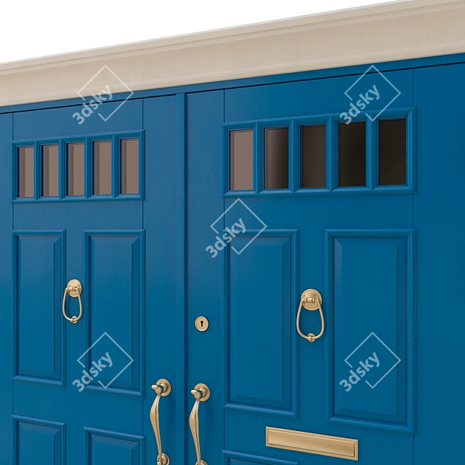 Classic 3D Max Door: 1800mm x 2000mm 3D model image 3