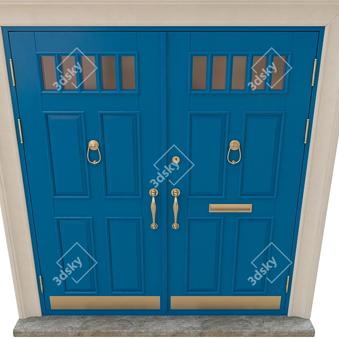 Classic 3D Max Door: 1800mm x 2000mm 3D model image 4