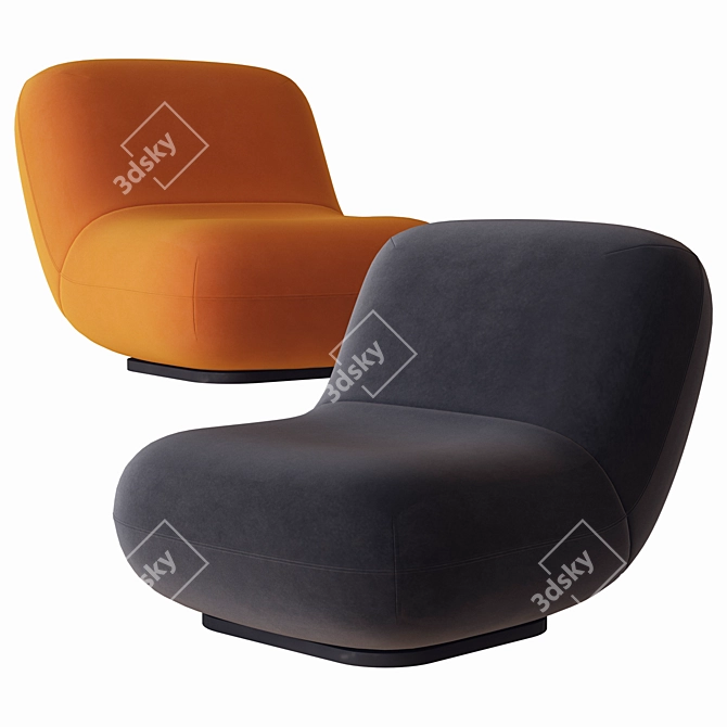 BoConcept Chelsea Chair: Modern Elegance 3D model image 1