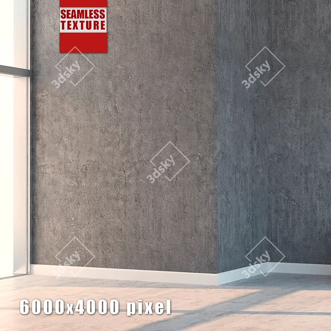 Seamless Stucco Gray Texture 3D model image 1