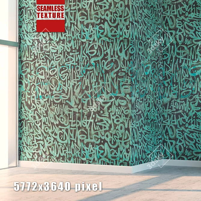 High Detail Graffiti Texture Pack 3D model image 1