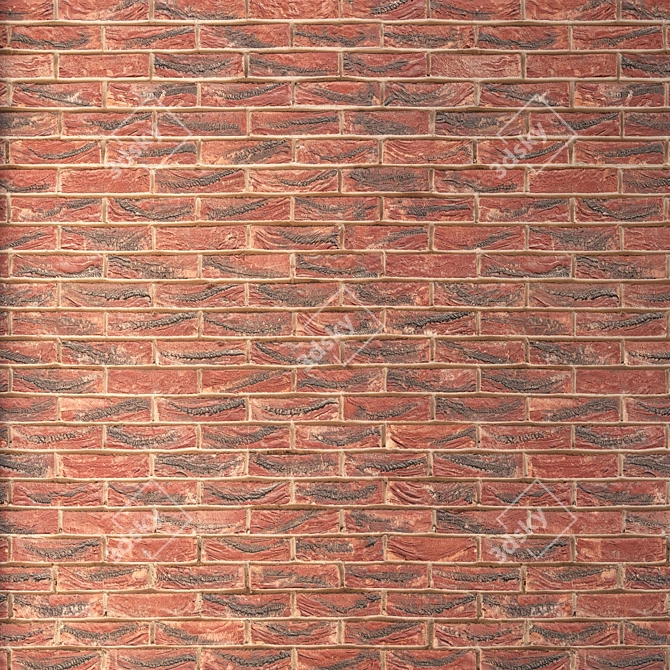 Seamless High Detail Brick 3D model image 4