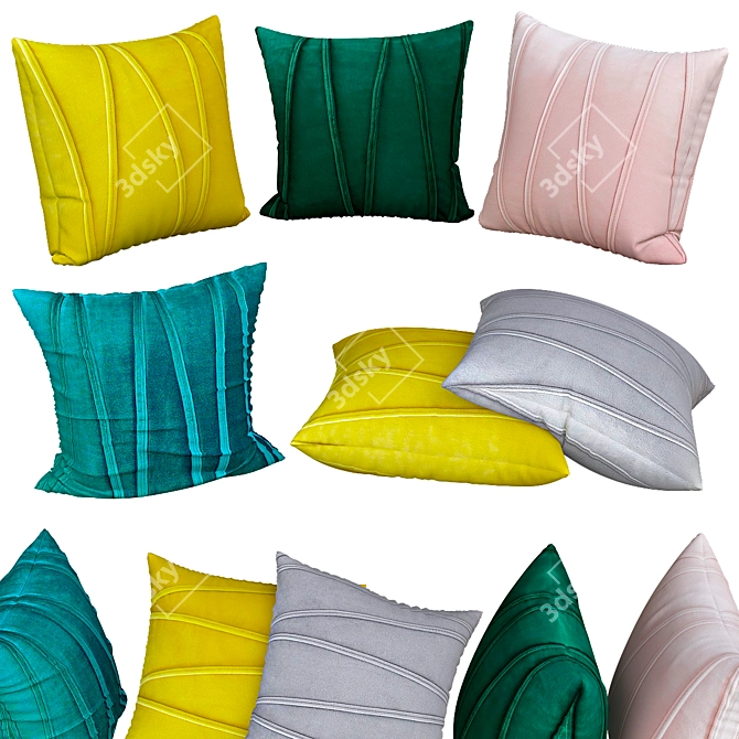 Luxury Sofa Pillows | Elegant Decor 3D model image 1