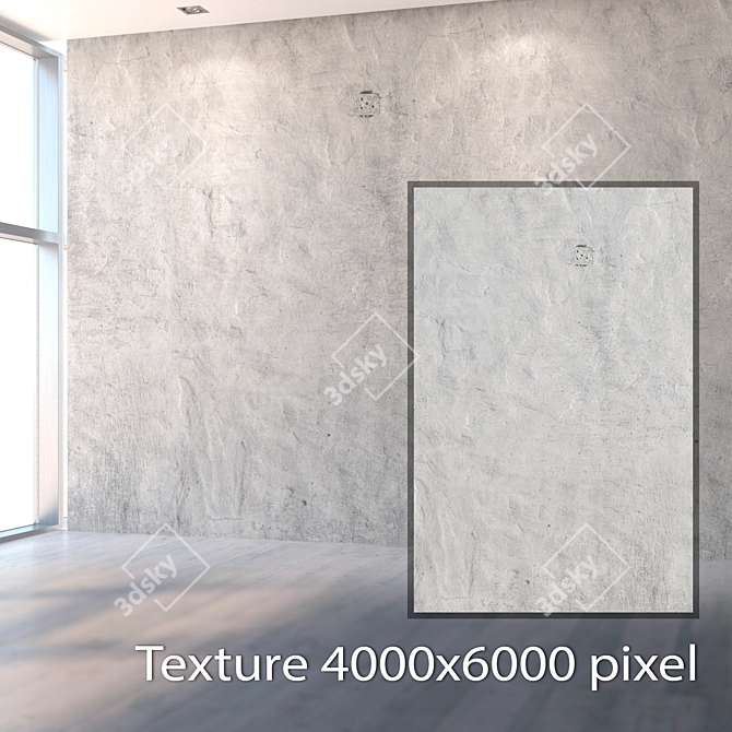 Title: Aged Plaster Texture - High Resolution 3D model image 2