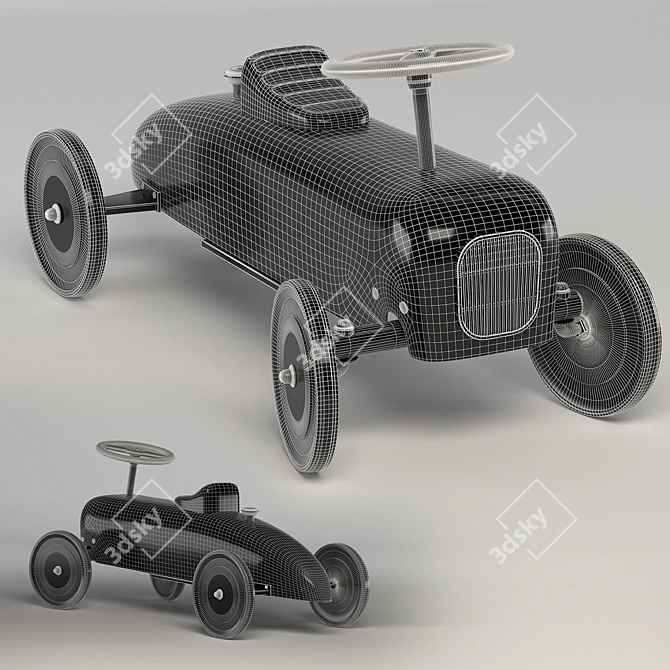 Vilac Classic Ride On Car 3D model image 8