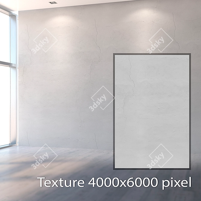 High-Resolution White Plaster for Close-Up Shots 3D model image 2