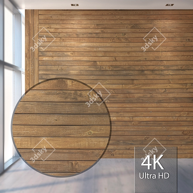 Title: High-Resolution Wood Lining 3D model image 1