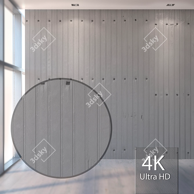 High-Resolution Metal Wall Texture 3D model image 1
