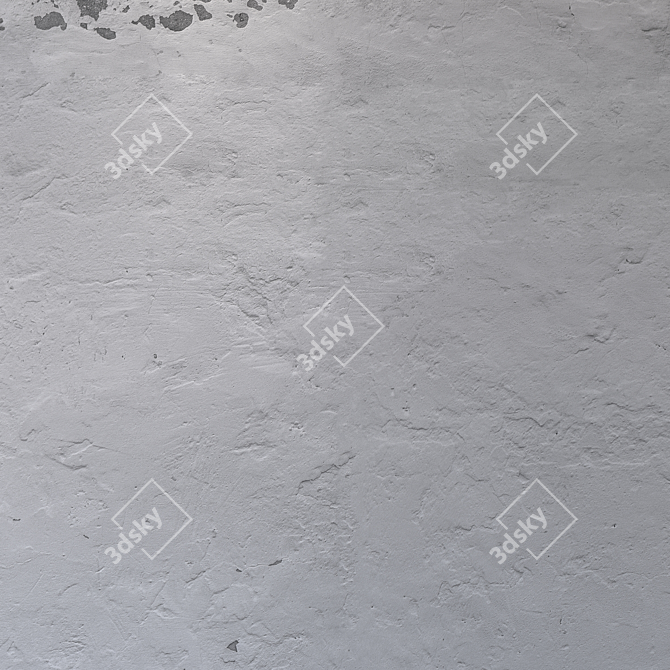 High-Res Plaster Texture for Close-Ups 3D model image 4