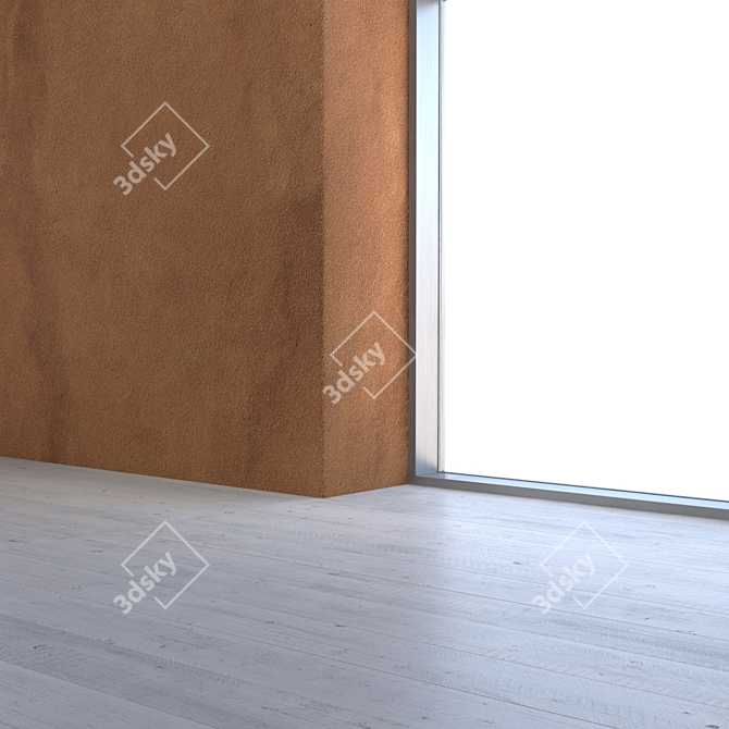 High-Resolution Stucco Wall 3D model image 3