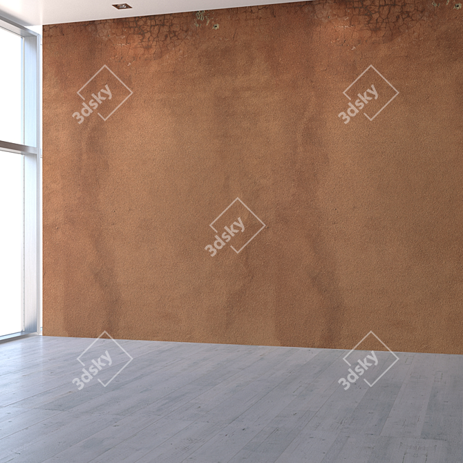 High-Resolution Stucco Wall 3D model image 5