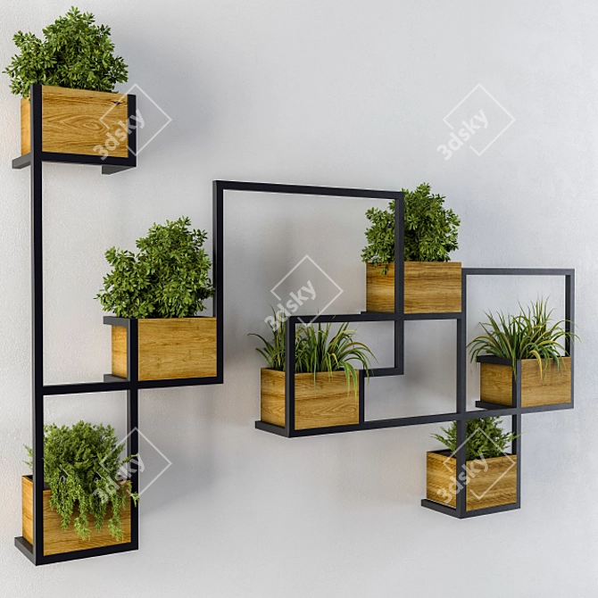 Elevate Your Walls with Greenery 3D model image 1