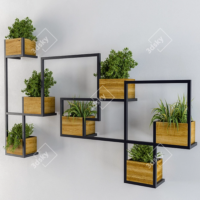 Elevate Your Walls with Greenery 3D model image 2