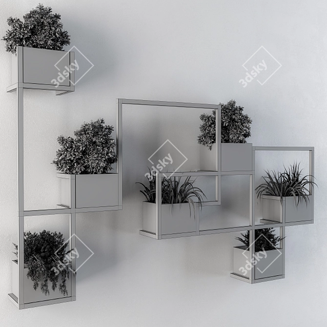 Elevate Your Walls with Greenery 3D model image 3