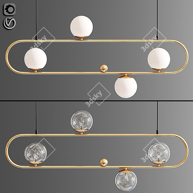 Versatile Ceiling Lighting Solution 3D model image 1