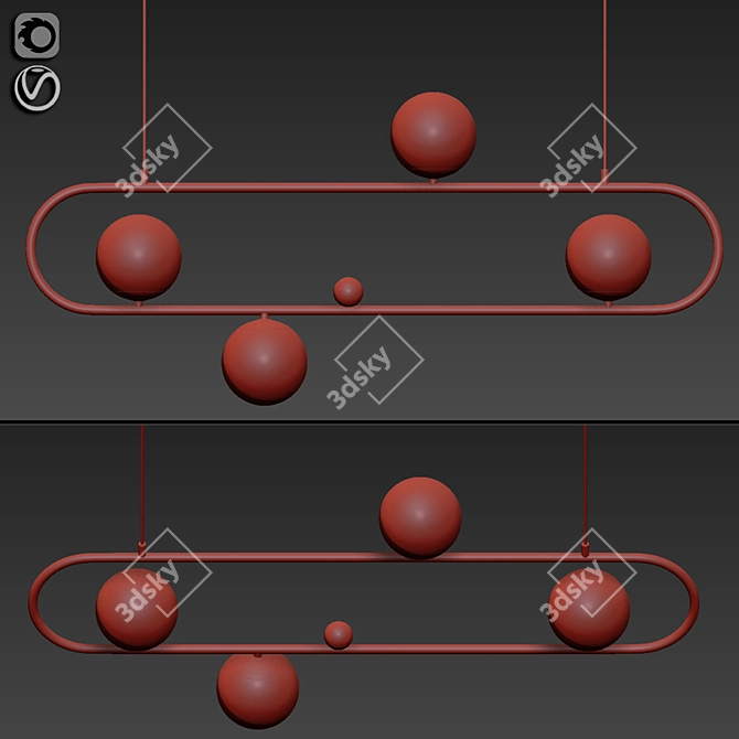 Versatile Ceiling Lighting Solution 3D model image 2