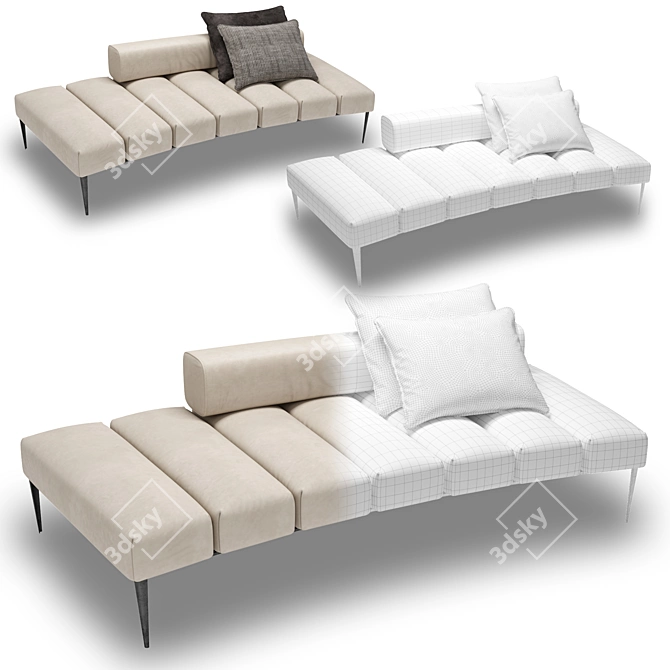 Luxury Henge Vertigo Sofa 3D model image 3